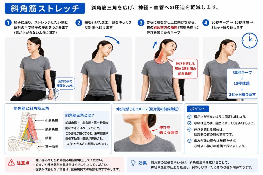 斜角筋ストレッチ