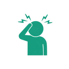 頭痛のピクトグラムアイコン