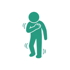 脳卒中の後遺症・運動障害のピクトグラムアイコン